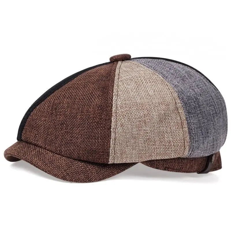 Factory Direct Selling Wholesale Beret Hat Retro Spring Autumn Casual Design Custom Newsboy Cap for Man