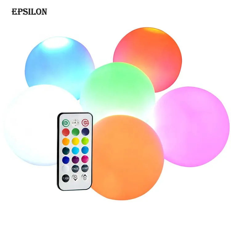 Epsilon Remote Controlled Waterproof Outdoor Party Decorationled Light Ball Christmas Ornaments