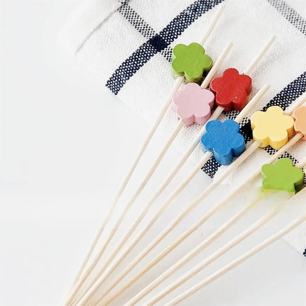 Customized 3.5*2.5cm Wooden Blank Toothpick Flag Eco-Friendly Disposable National Flags for Food Decoration Made of Bamboo