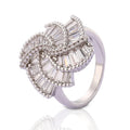 Latest Gift Items Fashion Zirconia Women Diamond Ring White Gold Wedding Ring