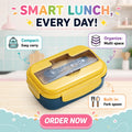 Wheat Straw Microwave Bento Box Lunch Container for Adults and Children With Cutlery Lunch Box