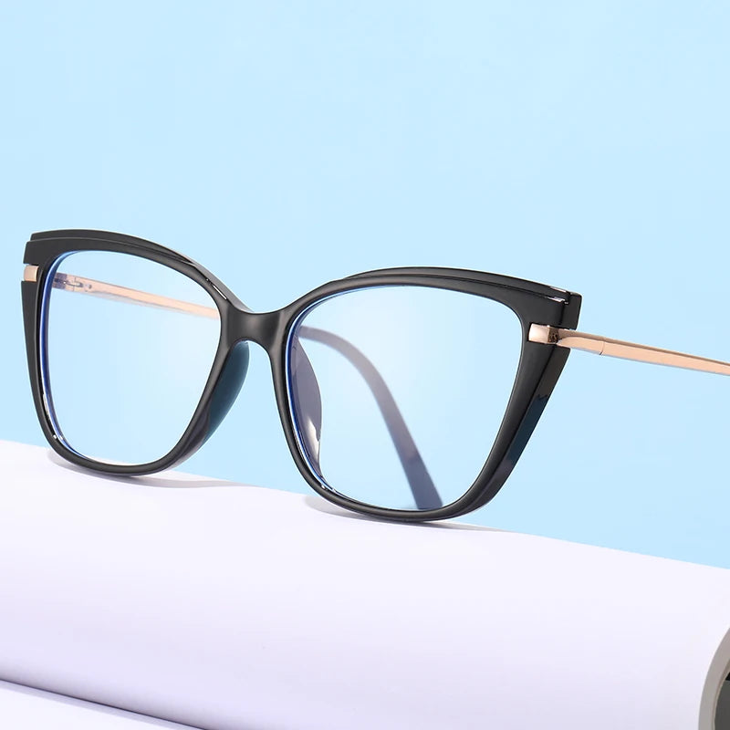 Wholesale Italy Anti Blue Light Foldable Optical Glasses Frames Women Cat Eye Eyewear Fashion Glasses Fast Delivery Stock Supply