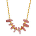 Fashion New Amethyst Natural Stone Beaded Necklace High-end Gift Choker Stone Necklace for Women