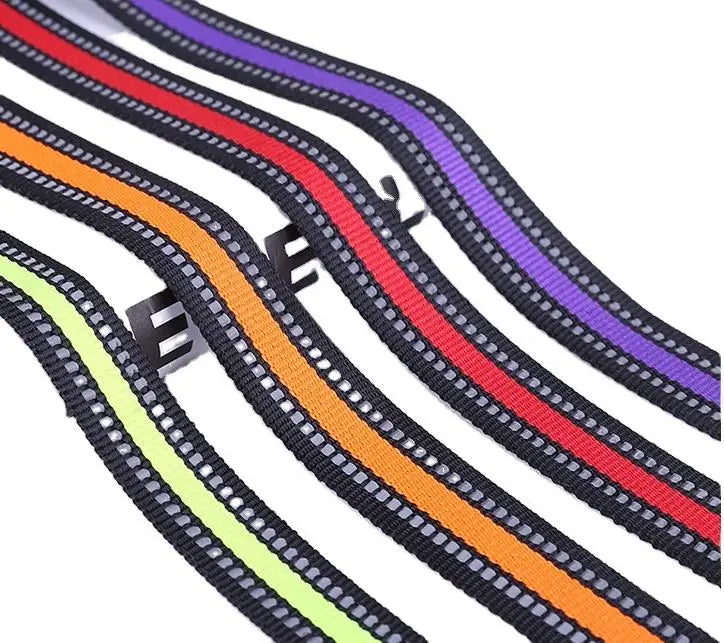 YouGuang Hollow Black Color Reflective Nylon Webbing Tape for Pet Webbing