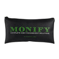 Custom Logo 14x28cm PU Leather Bank Money Bags With ZipLock