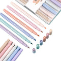 Cute Creative 6pcs/set Soft Head Highlighter Marker Pens School Student Colored Pens Set Stationery Supplies