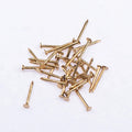 1.2*14mm Furniture Fittings Round Head Brass Nail Smooth Ring Shank