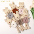 Wholesale New Women Cute Plush Hair Straps Fashion Cartoon Rabbit High Horsetail Elastic Hair Ties