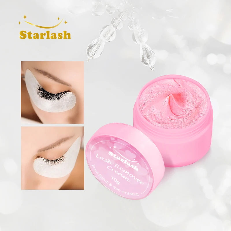 Starlash pink Cream Remover Uv Lash Glue Remover Cream Strawberry LED Eyelash Glue Removal