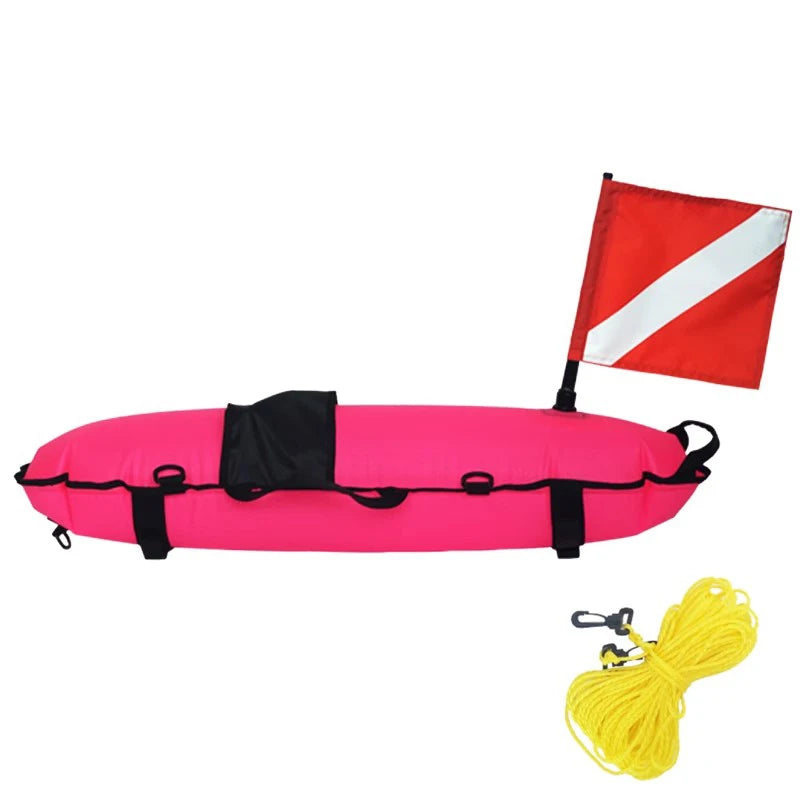 Underwater Sports Professional Freediving Buoy Inflatable Spearfishing Buoy with Scuba Diving Flag