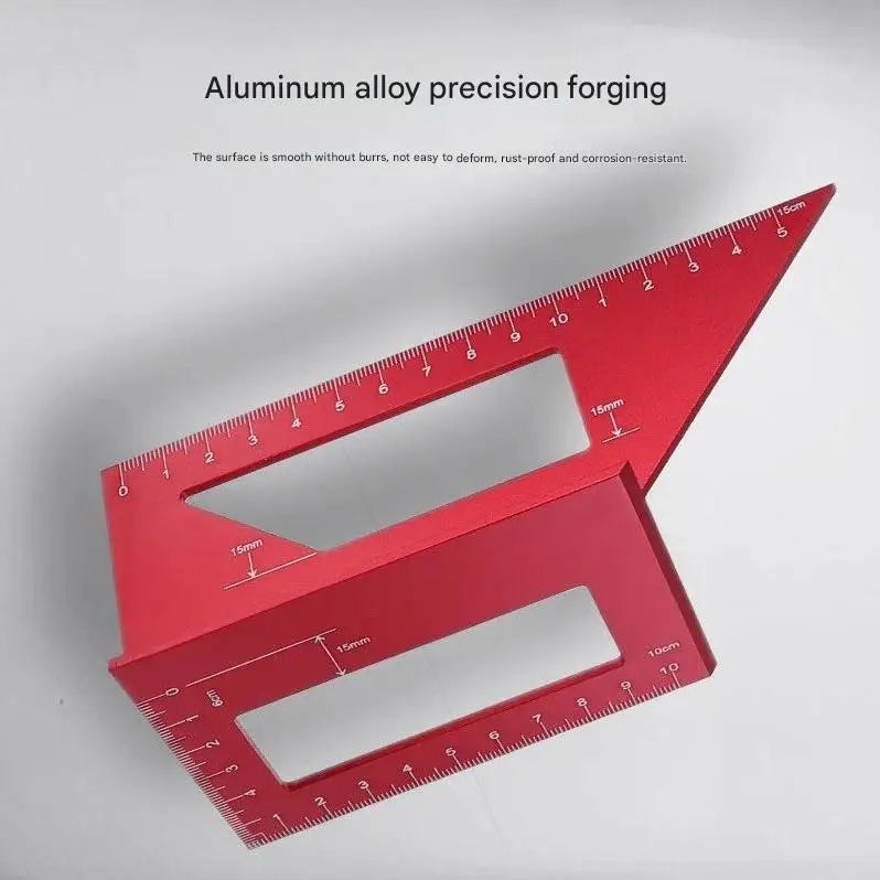 Industrial & DIY Grade Thickened Hole Drawing T-Angle Scribing Gauge 45 90 Degrees Right Angle Ruler for Woodworking