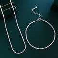 2024 Shiny Fashion Jewelry Set S925 Sterling Silver Women's Cauliflower Chain Link Bracelet and Necklace Set for Lady Daily Wear