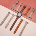 Eraysun Watch Accessories Luxury Watch Straps Leather Belt for Apple Watch 8 7 6 5 4 3 2 Genuine Vintage Watch Band Luxury