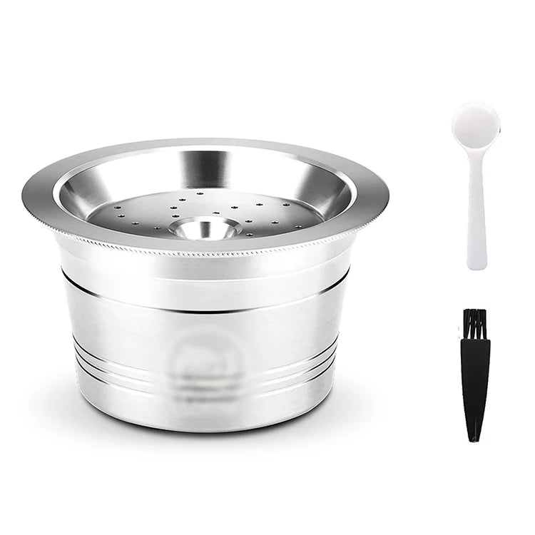 Reusable Refill Coffee Capsule for Tchibo Cafissimo K Fee ALDI Espresso Coffee Maker Machine Stainless Steel Metal Filter Pod