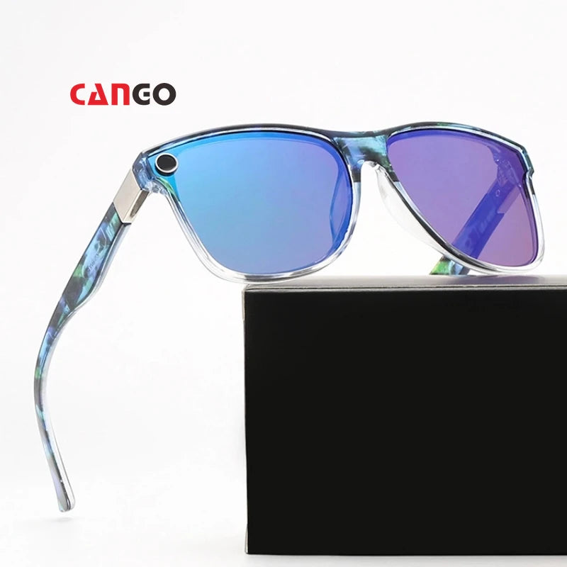 Cango Custom Logo Sunglasses Outdoor Fashion Wholesale Outdoor Sports Running Glasses Uv400 Vintage Sunglasses