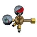 CGA320 Dual Gauge CO2 Gas Pressure Regulator with Safety Relief Valve Control Structure for Beer Machine Use