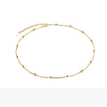Ladies 925 Sterling Silver Jewelry Rose Gold Necklace Layers Chain Necklace