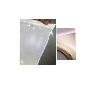 Reflective Glitter Iron on Hot Melt Heat Transfer Glass Beads Coated Vinyl Rolls Sheets White Plastic Film for Screen Printing