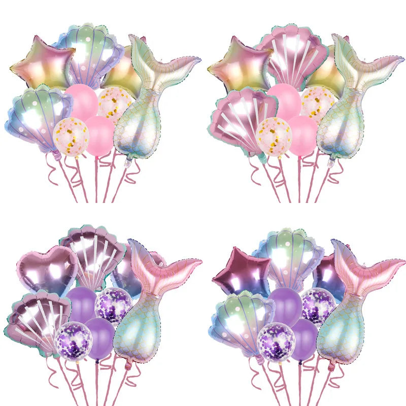 Wholesale Ocean Theme Mermaid Balloon Birthday Party Decoration Foil Balloon for Girls Party Event Decor Supplies