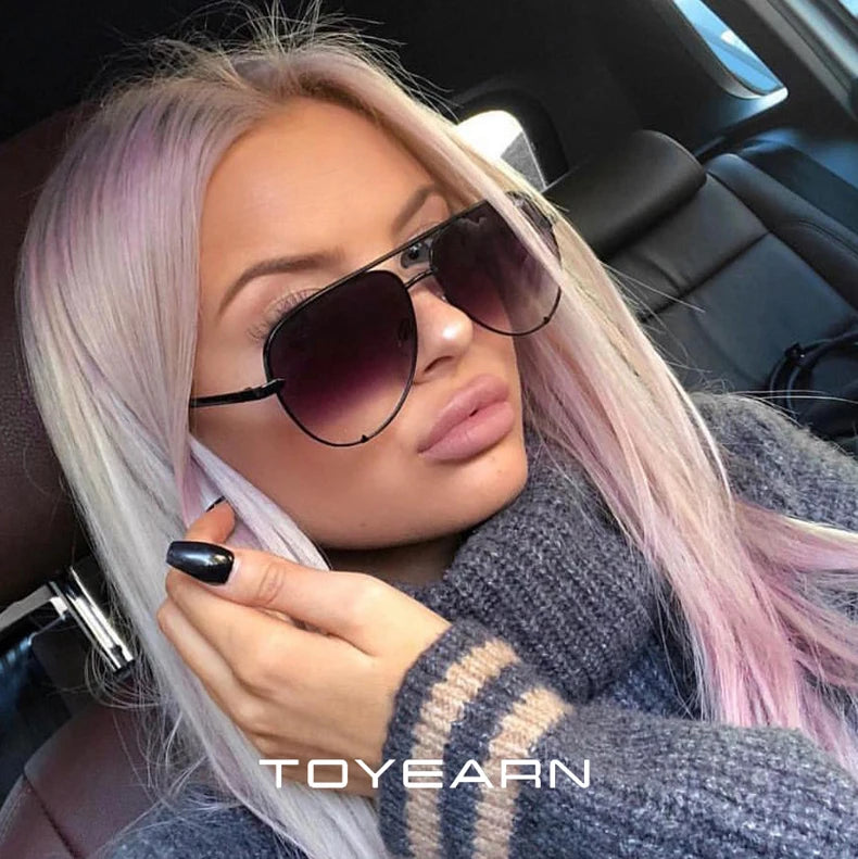 Sunway Eyewear Hot Sell Metal Ladies Sun Glasses Pilot Shades Fashion Aviation Wholesale Custom Logo Sunglasses Women