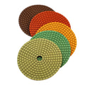 TRUE SHINE 4 inch ceramic bond diamond wet polishing pads for granite marble quartz manufacturer