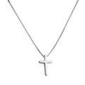 2023 Hot Sale Korean Style Cross Necklace Silver Plated Cross Pendant Necklace for Jesus Believers Women Men