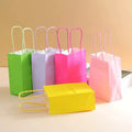 Customized Logo Kraft Paper Bag Eco Friendly Party Fashion Shopping Paper Bag with Twisted Paper Handles