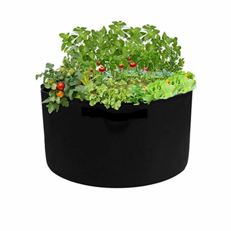 In Stock 25 Gallon Greenhouse Grow Bag Thicken Felt Non Woven Fabric Plant Grow Bags Garden Grow Bag