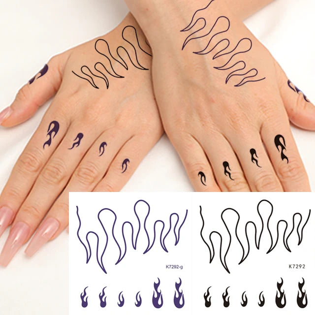 Wholesale Custom 3D Body Hand Temporary Tattoo Stickers Luxury Waterproof Face Leg Makeup Handmade Eco-Friendly Non-Toxic Easy