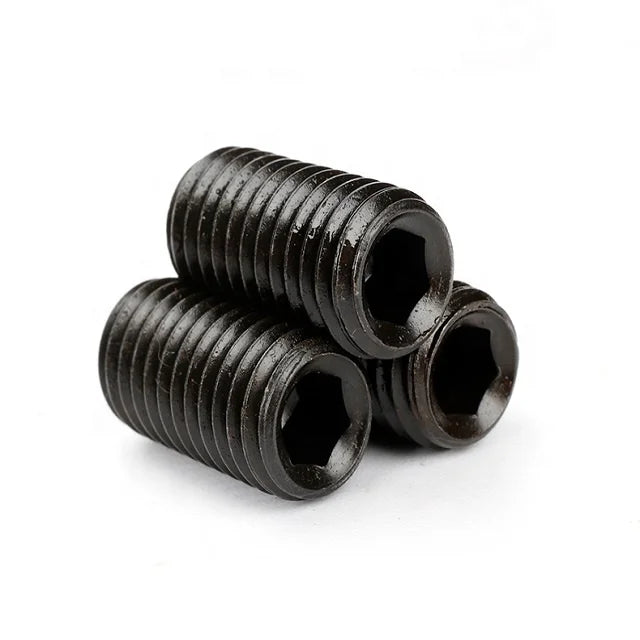 DIN 913/914/915/916 Black Oxide Screws Grade 4.8/8.8/10.9/12.9 Flat End Hexagon Socket Set Screws