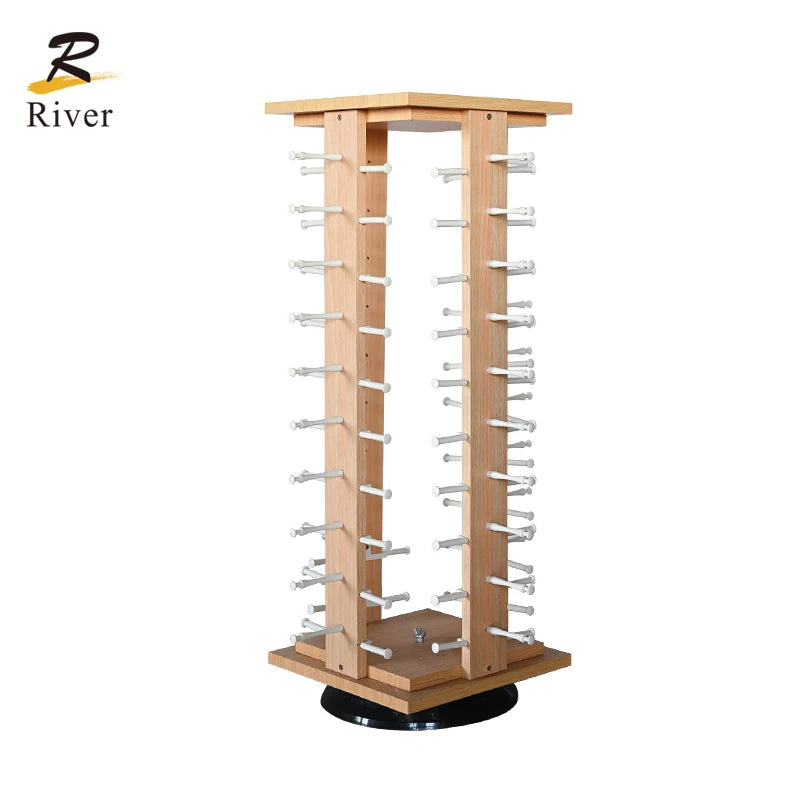 Optical Eyeglass Sunglasses Display Rack  Table Wooden  Stands  Rotating Sunglasses Display Stand