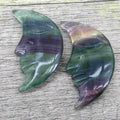 DIY 35mm Natural Quartz Hand Carved Crystal Moon Face Healing Gemstone Home Decorations