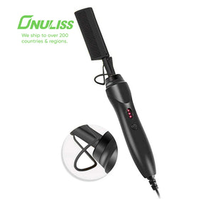 Custom Electric Digital Peine Caliente Hair Straightener Peigne Chaud 500F Hot Comb
