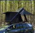 2-in-1 Triangle Square Aluminium Shell Hard Shell Car Roof Top Tent 2-3 Person Canvas Family Tent