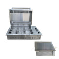 Luxurious Stainless 304 Natural Gas Countertop BBQ for Garden Kitchen