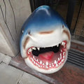 Wholesale 3D Shark Head Sculpture Garden Animal BCA20 Elf Resin Statues for Garden Decoration Resin Crafts