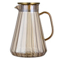Colored Borosilicate Glass Cold Water Pitcher Pot With Cups Set