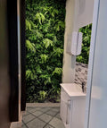 Jungle Style Green Grass Wall Hanging Artificial Plants UV Certified PE Home Office Decoration Vertical Leaves Hedge Design