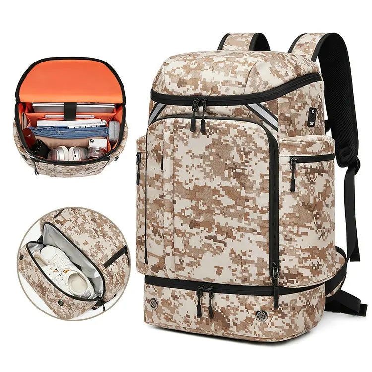 Durable Suitcase Large Mountain Design Waterproof Outdoor Travel Hiking Sport Backpack Bag for Men Women Manufacturer Other