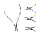 Custom Logo High Grade Gold Silver Stainless Steel Nail Art Manicure Nail Clippers Dead Skin Nail Scissors