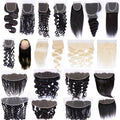 Preplucked Human Hair Lace Closure 4x4 5x5 Lace Frontal 13x4 13x6 All Size Lace Closure Straight Body With Baby Hair
