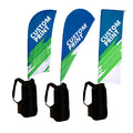 Great Quality Backpack With Custom Printed Logo Flag Commerce Walking Sports Feather Teardrop Rectangle Backpack Flag Banner