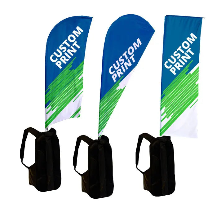 Great Quality Backpack With Custom Printed Logo Flag Commerce Walking Sports Feather Teardrop Rectangle Backpack Flag Banner