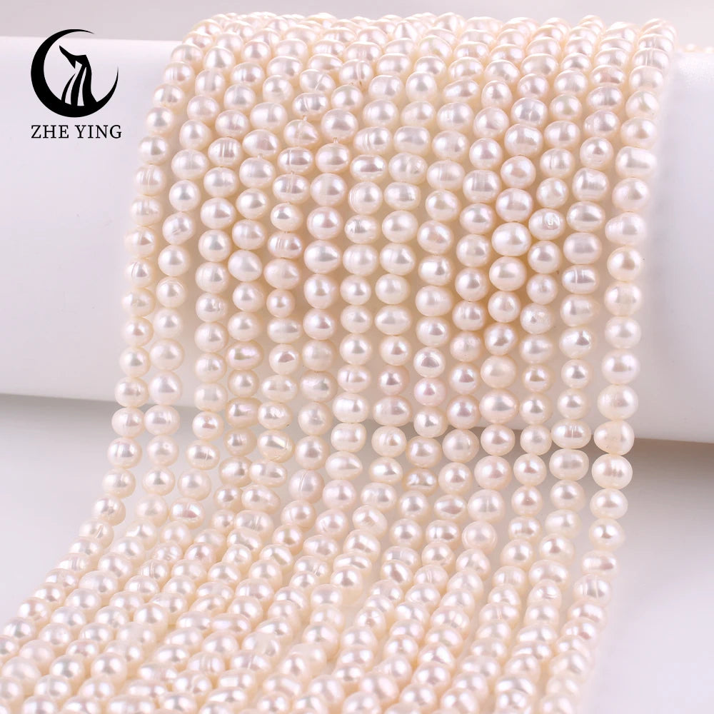 Wholesale Natural 5-5.5mm Potato Shape Freshwater Pearls Loose Beads for Jewelry Making