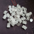 400pcs/bag Transparent Vinyl Pvc Heishi Disc Beads for DIY Making
