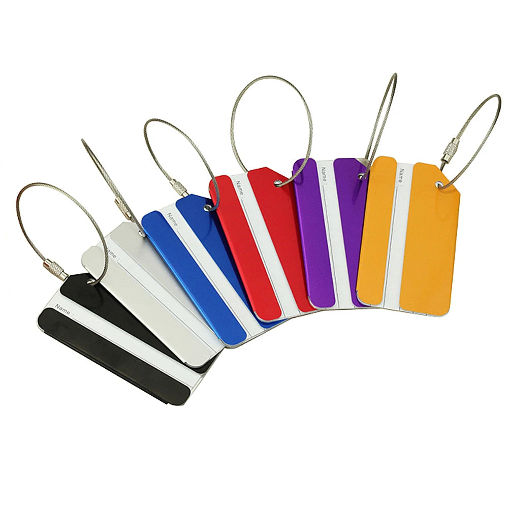 Wholesale Metal Travel Luggage Tag High Quality Promotional Bag Tag Blank Aluminum Alloy Baggage Tag