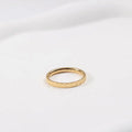 Joolim Jewelry Wholesale 18K Gold Plated Stainless Steel Narrow V Gear Shape Rings for Women