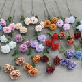 New Style 3-Head Artificial Rose Decoration Long Stem Roses for Wedding Graduation Mother's Day Easter Christmas
