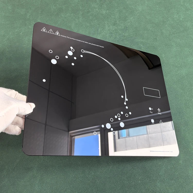 Good Chemical Resistance Ceramic Glass Sheet High Temperature Resistant Crystalline Glass Ceramic Plate