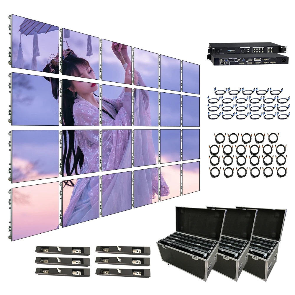 Raybo Rental LED Screen Display P3.91 P4.81 HD LED Video Wall Panel Fine Pixel Pitch Fixed Indoor Advertising Screen for Retail